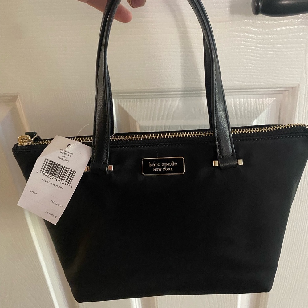 Kate Spade Classic Black Tote Brand New
